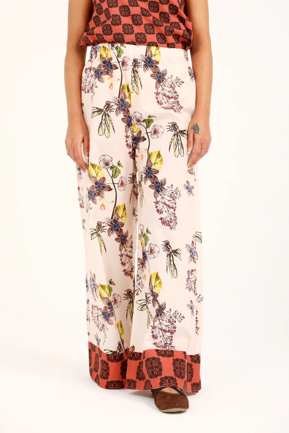 25FWP514-MTO_1 PRINTED WIDE LEG TROUSERS - Image 1