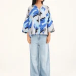 V-NECK PRINTED TOP